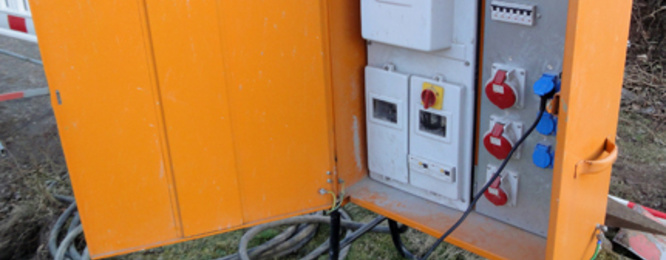 Baustrom bei ECF-Reko-GmbH in Chemnitz